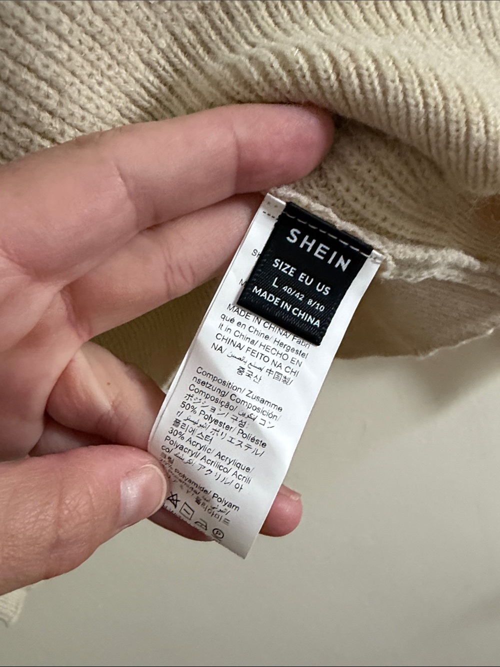Shein Bow-Back Ribbed Sweater - Picture 6 of 7